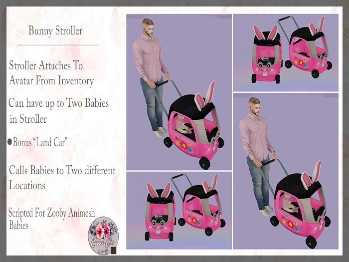[GG] BUNNY Stroller & Bonus Car  