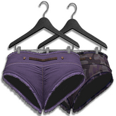 VINYL - Fale Booty Shorts Pak Purple V2