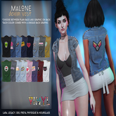 VINYL - Malone Denim Vest Pak Blue