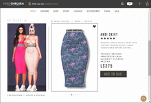 .miss chelsea. Andi Skirt Tropical