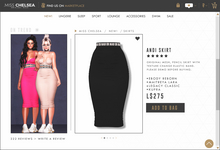 .miss chelsea. Andi Skirt Black