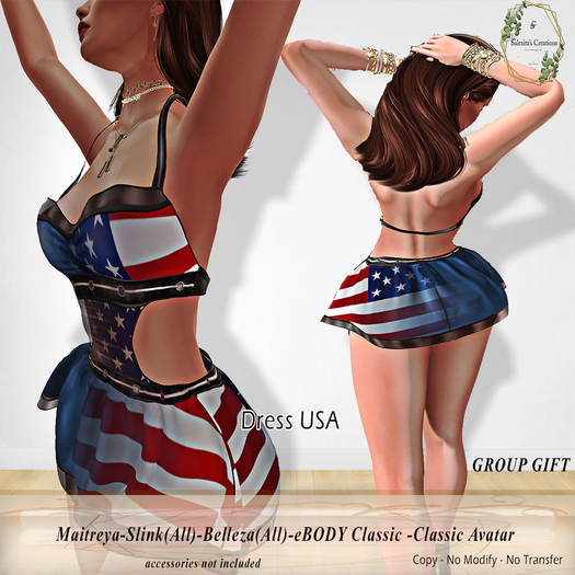 Dress USA  *Salesita's Creations**SC* Box.