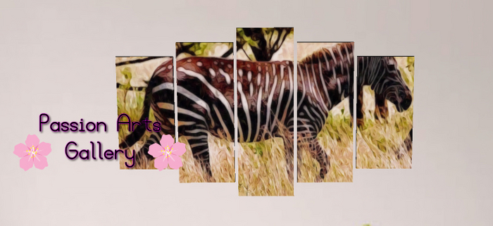 PASSION ARTS GALLERY - Zebra Mural  