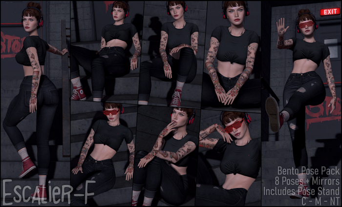 [piXit] Escalier Pose Pack - F