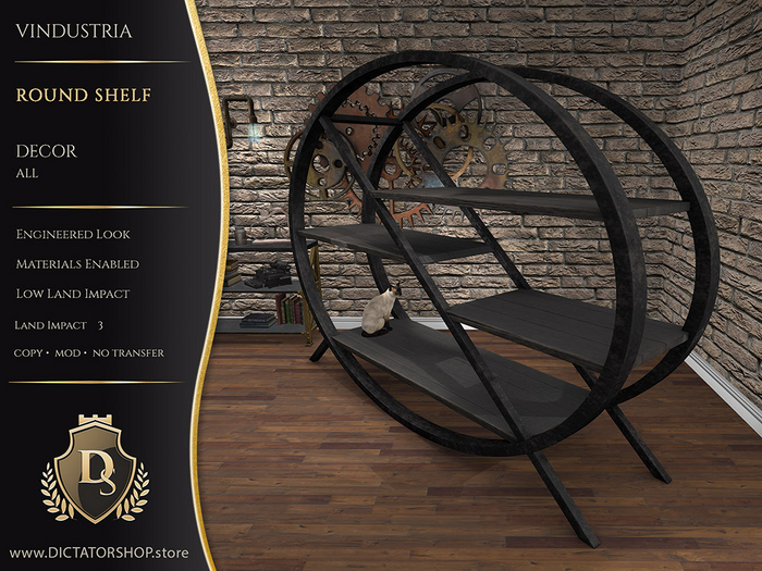 [Ds] Vindustria Decor - Round Shelf