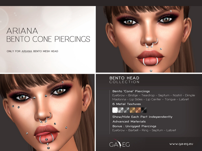 [GA.EG] Ariana Bento Cone Piercings