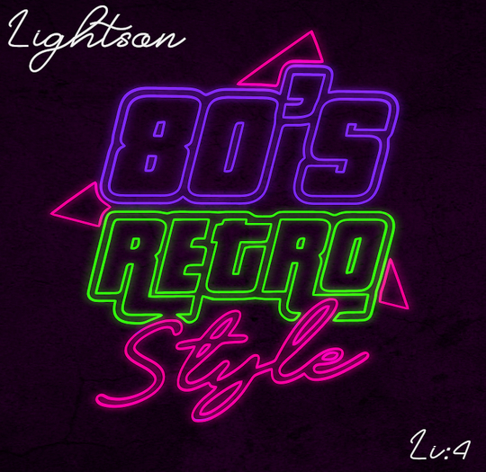 *Lightson* 80's retro