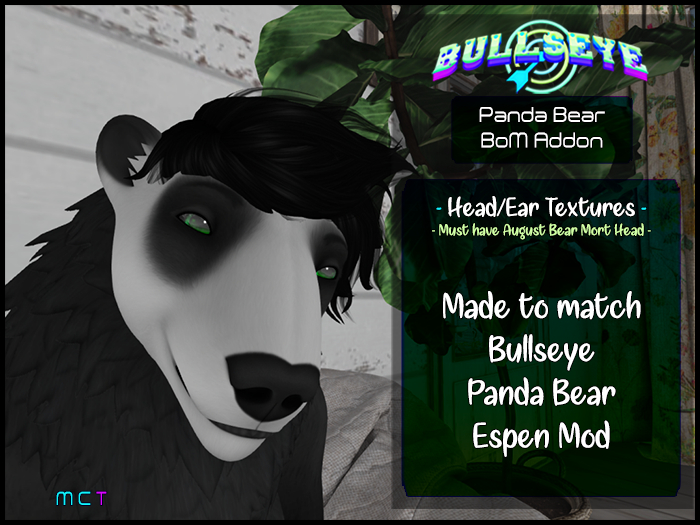 (B) Panda Bear Mort Head Addon