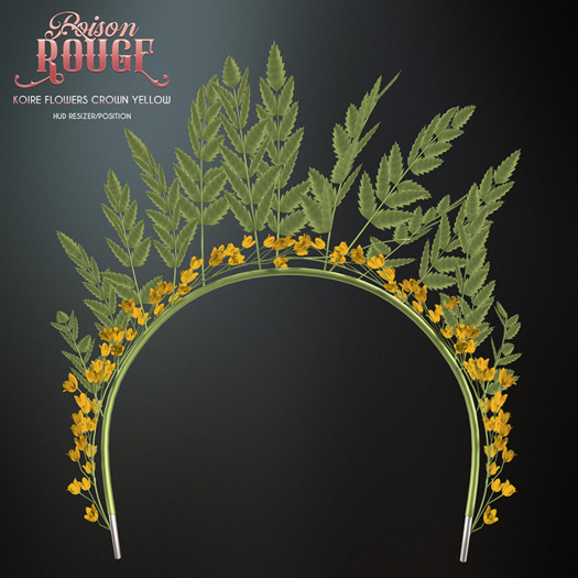 POISON ROUGE  Koire Flowers Crown Yellow