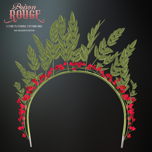 POISON ROUGE  Koire Flowers Crown Red