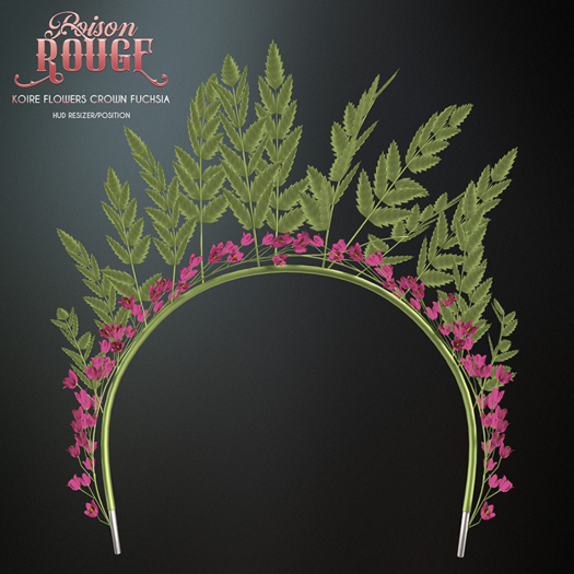 POISON ROUGE  Koire Flowers Crown Fuchsia