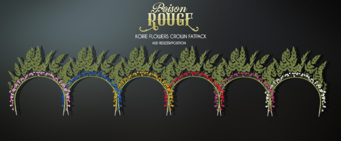 POISON ROUGE  Koire Flowers Crown FATPACK