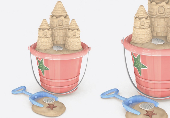 Dahlia - Montauk - Sand Castle In Bucket 