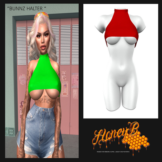 HB UNPACKER BUNZ HALTER RED