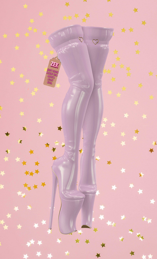 Erika high platform boots {Lilac}