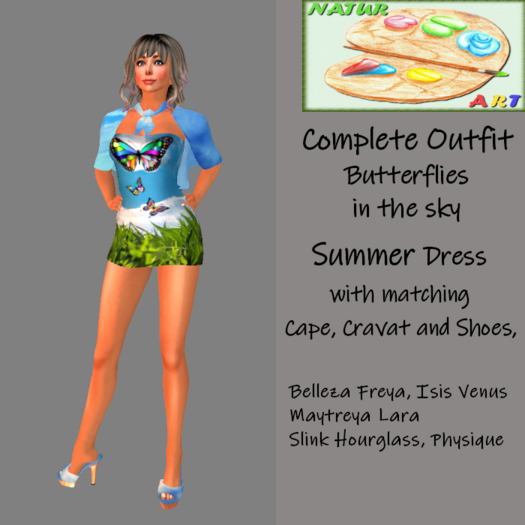 NaturArt Complete Outfit Butterflies in the Sky