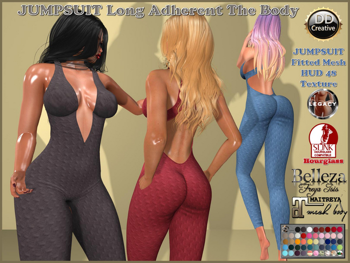 ☾ⅅⅅ☽ ◉ JUMPSUIT Long Adherent The Body ◉ 