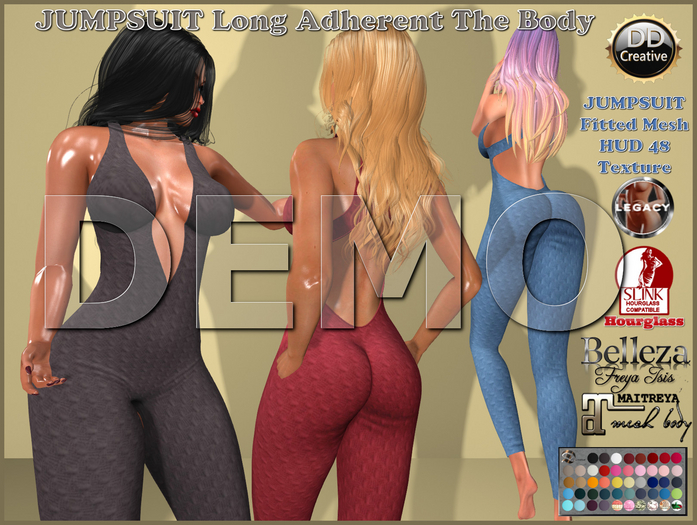 ☾ⅅⅅ☽ ◉ JUMPSUIT Long Adherent The Body ◉ DEMO