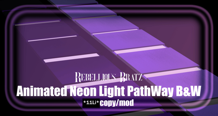 ~RB~ Animated Neon Light PathWay B&W~~