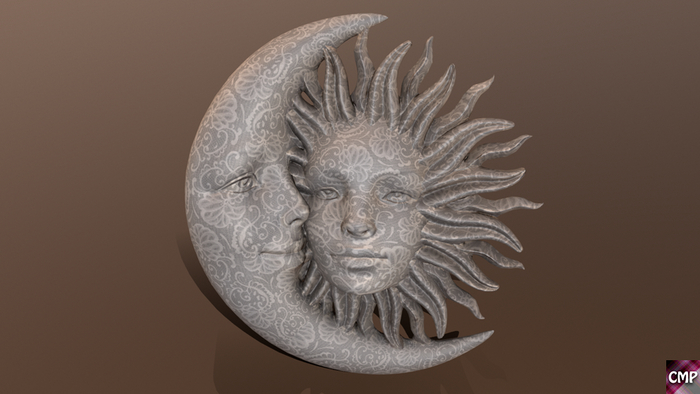 CMP - Sun Moon - Lace wall art