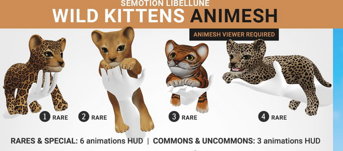 SEmotion Libellune Wild Kittens #2 RARE