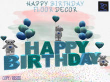 BMC5044 - ADORABLE HAPPY BIRTHDAY DECOR - TOUCH TO RESIZE - SPECIAL PRICE
