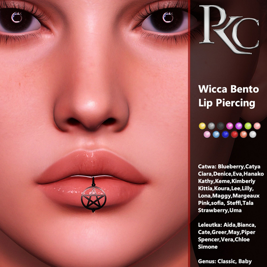*PKC* Wicca Bento Lip Piercing