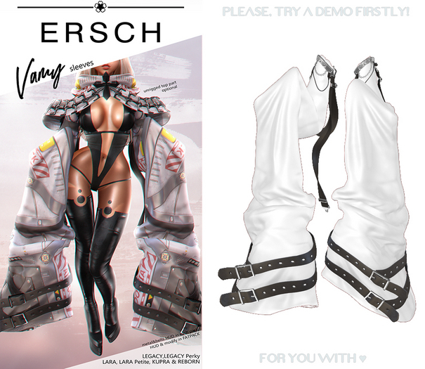 ERSCH - Vamy Sleeves -white-
