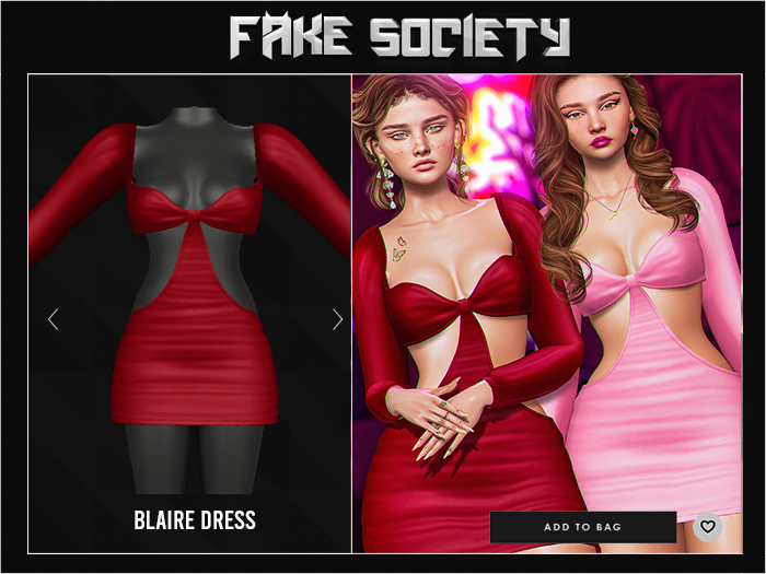 Fake Society x Blaire Dress / Red