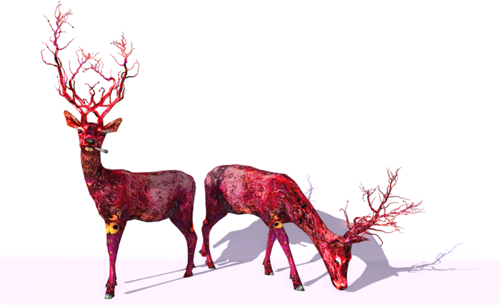 Party~ Club ~Psycho deer Decor Boxed