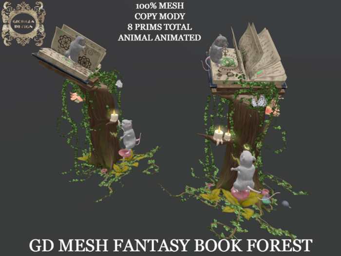 GD MESH FANTASY BOOK FOREST