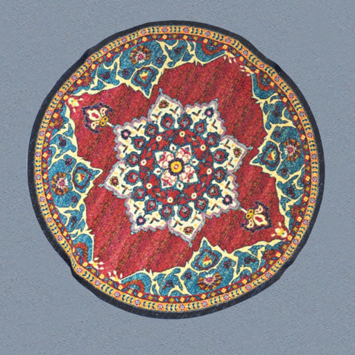 Rug Blue Red 