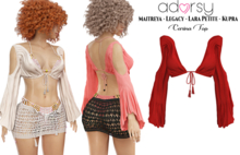 adorsy - Carina Top Deep Red - Maitreya/Legacy/Lara Petite/Kupra