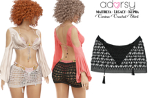 adorsy - Carina Skirt Dark Black - Maitreya/Legacy/Kupra