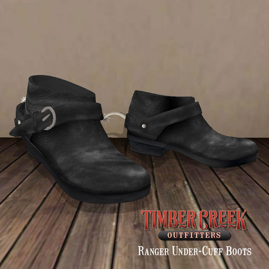 [Timber Creek] Ranger Cowboy Boot Low-Dusty Black
