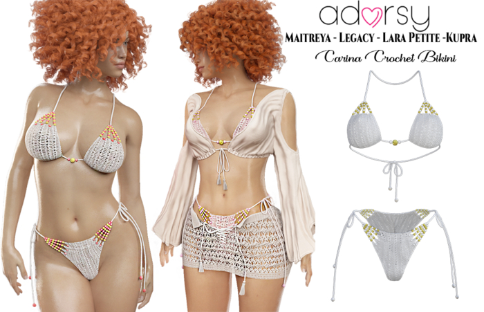 adorsy - Carina Bikini White - Maitreya/Legacy/Lara Petite/Kupra
