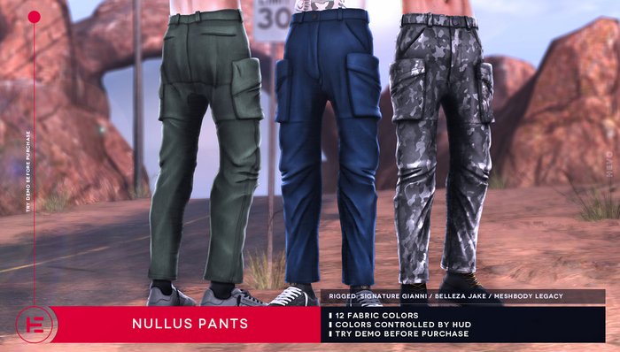 HEVO - Nullus Pants - Grey B.