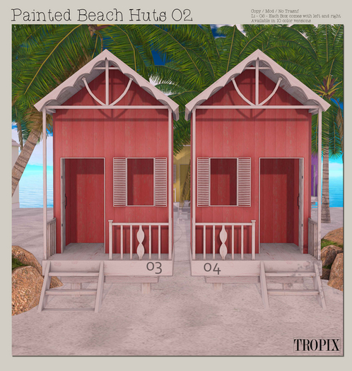 TROPIX // Painted Beach Huts 02 - Box