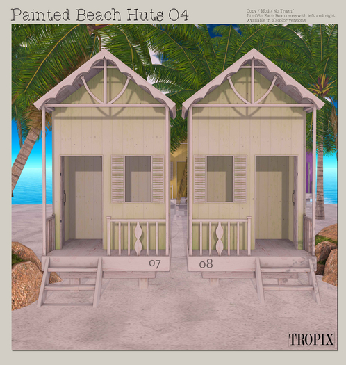 TROPIX // Painted Beach Huts 04 - Box