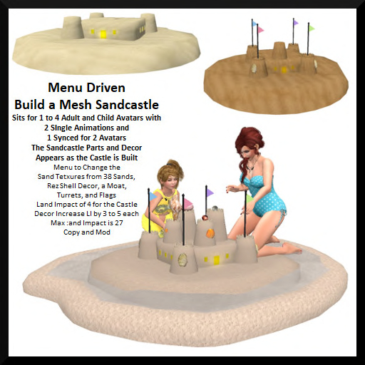 Menu Driven Build a Mesh Sandcastle