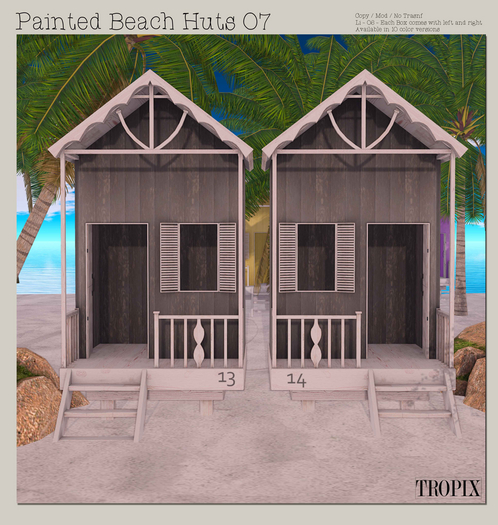 TROPIX // Painted Beach Huts 07