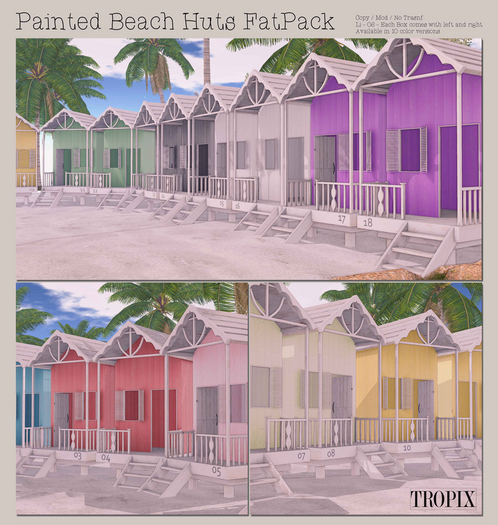 TROPIX // Painted Beach Huts FatPack