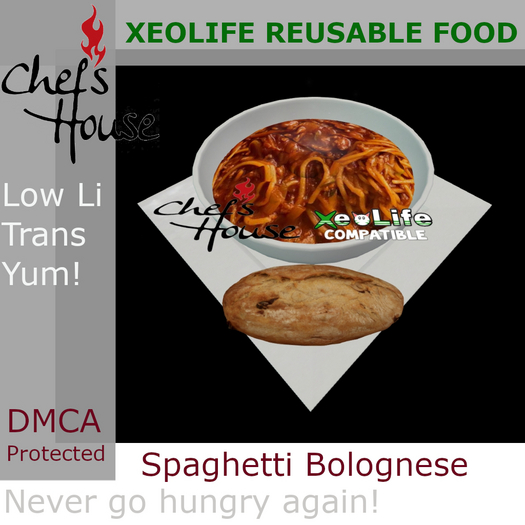 Xeolife Reusable Food - Pasta Spaghetti Bolognese