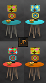 11-Retro Vibe Side Table - Boxed