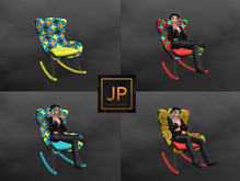 08-Retro Vibe Rocking Chair - Boxed