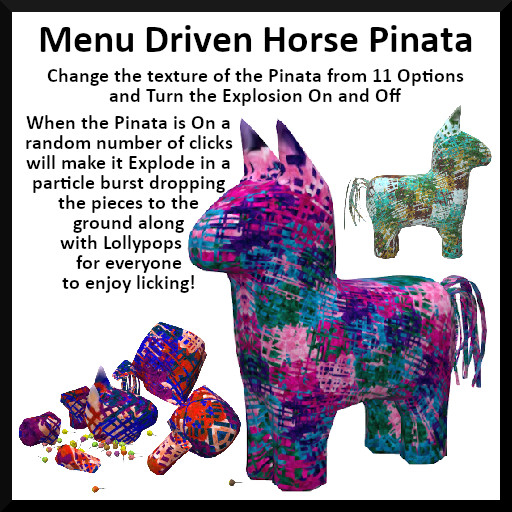 Menu Driven Horse Pinata