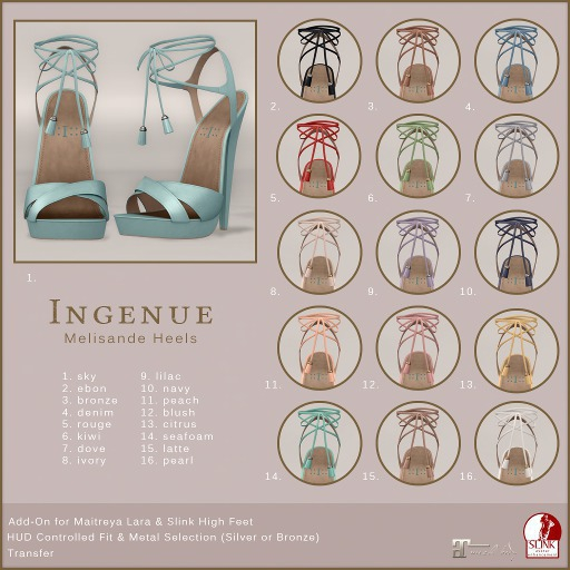 Ingenue :: Melisande Heels :: Seafoam