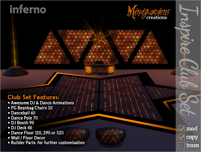 Inspire Club Furniture Set - Inferno