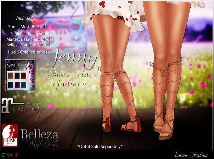 -Lamu Fashion-Shoes Sandals  *Jenny* Gladiator Flat* DEMO