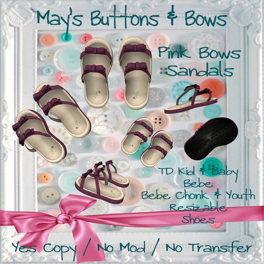 MBB * Strap Sandals Pink Studded (TDKB,Bebe,BebeYouth&Chonk)